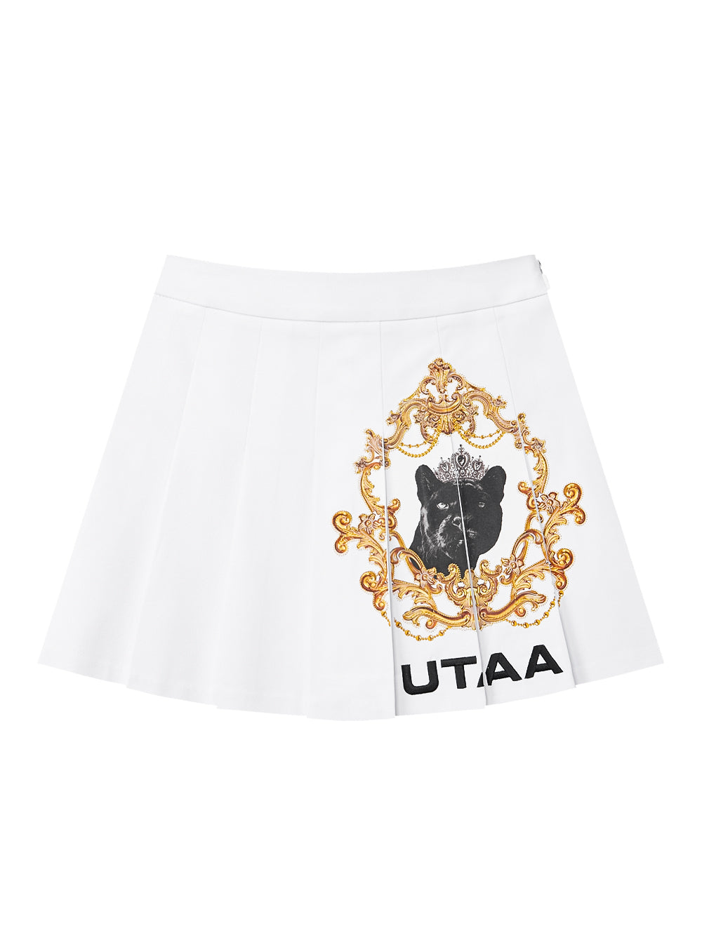 UTAA クラウンパンサーKingdomプリーツスカート ホワイト : Women's