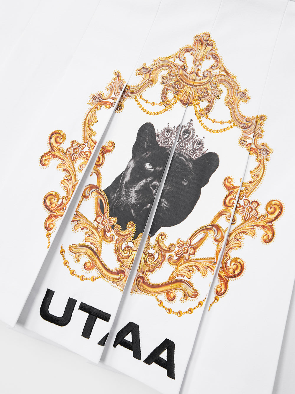 UTAA クラウンパンサーKingdomプリーツスカート ホワイト : Women's