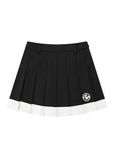 UTAA カラーPisteプリーツスカート ブラック : Women's