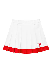 UTAA カラーPisteプリーツスカート ホワイト : Women's