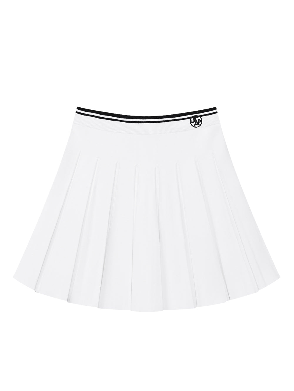 UTAA Aquaticラインニットプリーツスカート ホワイト : Women's