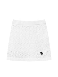 UTAA クロシェパンチングMotifニットH-Lineスカート : Women's