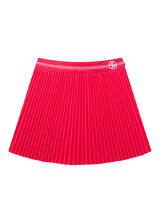 UTAA プルームカラーScudoラインプリーツスカート ピンク : Women's