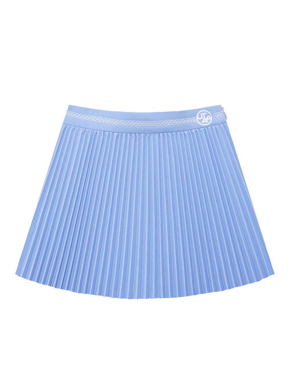 UTAA プルームカラーScudoラインプリーツスカート スカイブルー : Women's