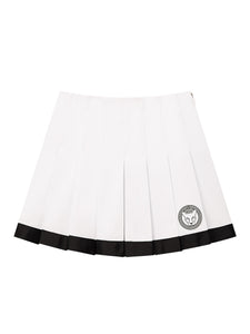 UTAA FullMoonリングパンサーモノプリーツスカート ホワイト : Women's