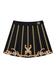 UTAA ゴールドチェーンバロックプリーツスカート : Women's
