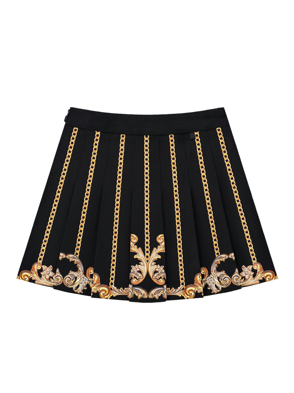 UTAA ゴールドチェーンバロックプリーツスカート : Women's