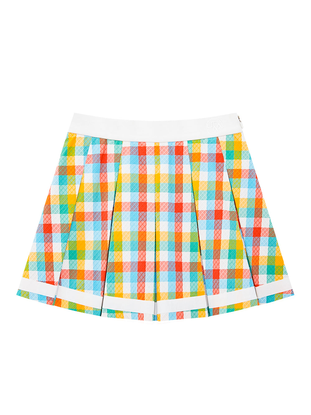 UTAA カーニバルカラーチェックプリーツスカート : Women's
