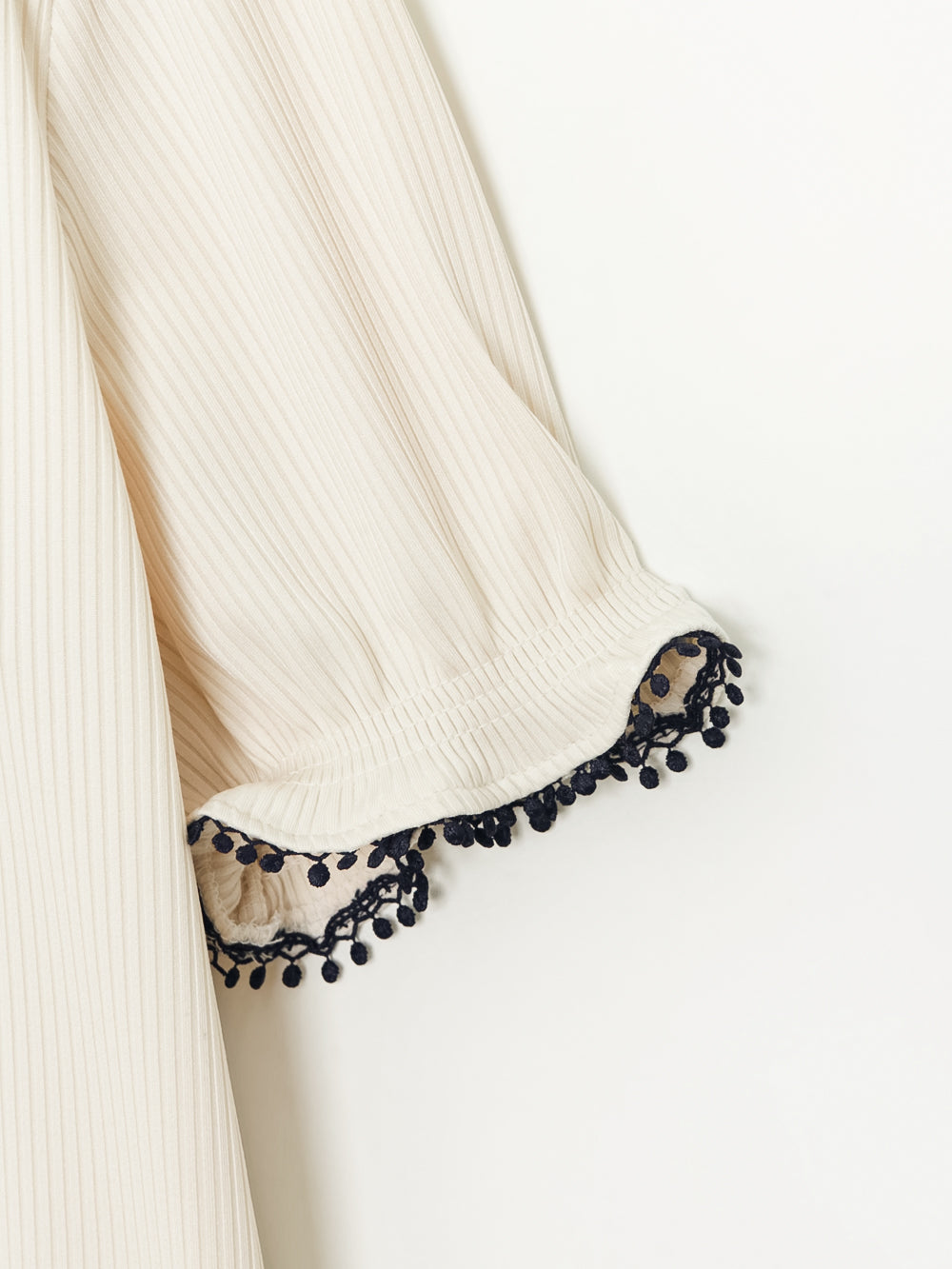 UTAA KashaカラーDropレースPKシャツ アイボリー : Women's
