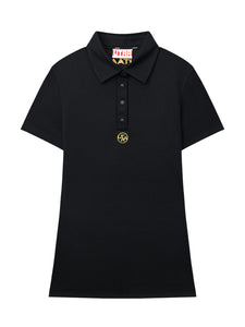 UTAA ゴールドTopazシンボルPKTシャツ ブラック : Women's