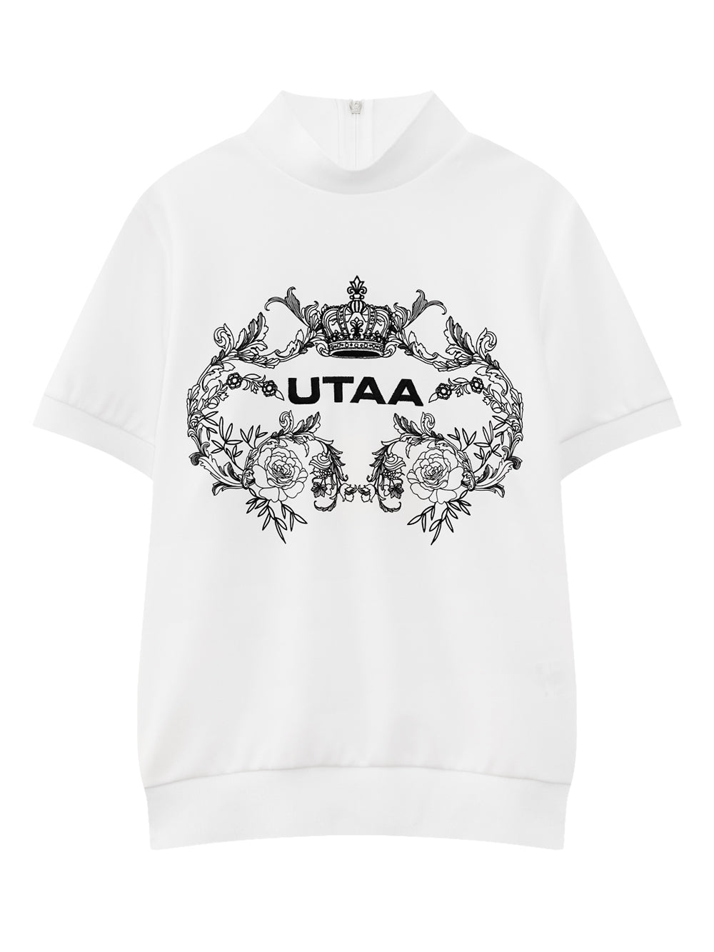 UTAA ChapletGraphicタートルネックティー ホワイト : Women's