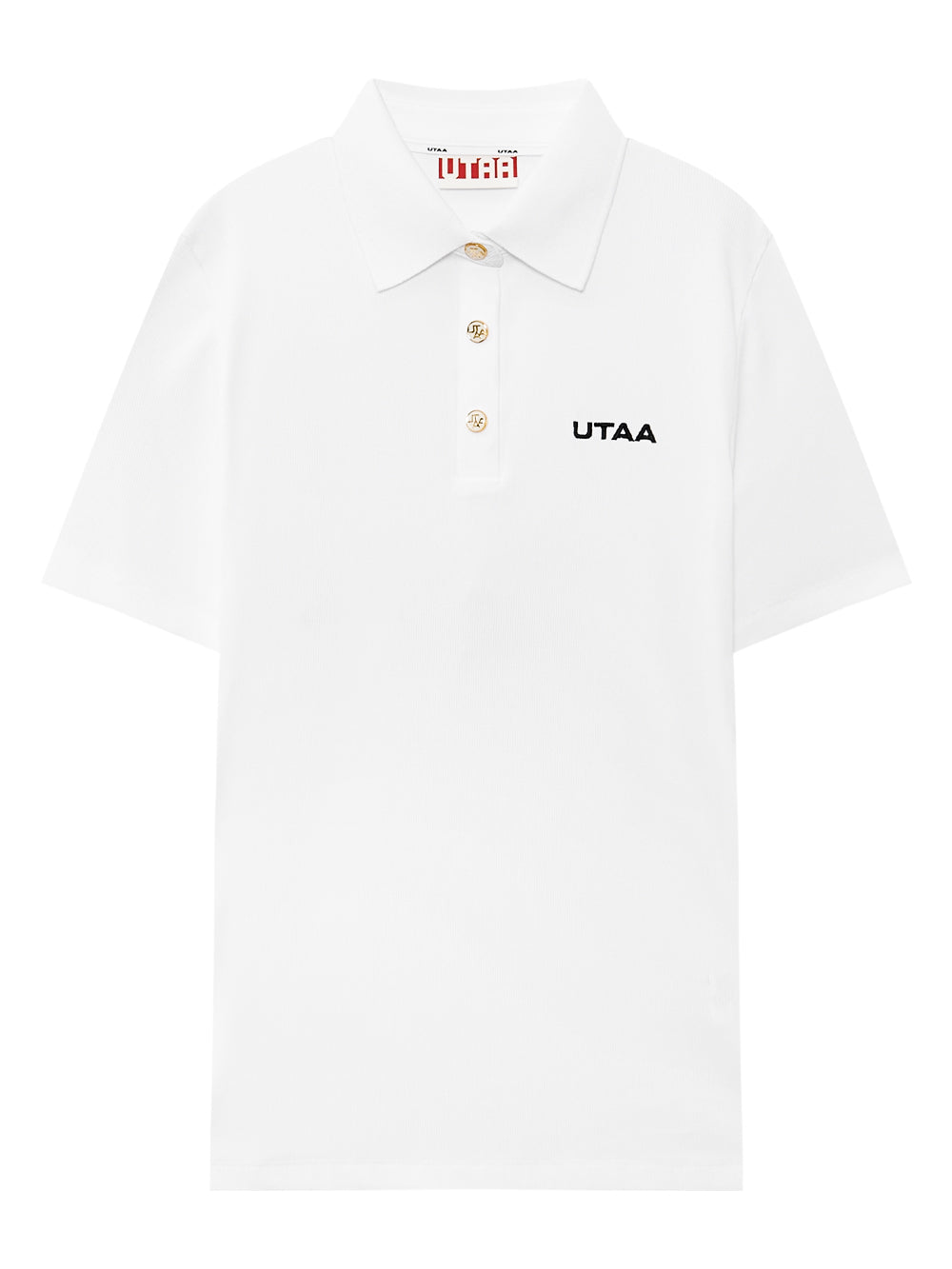 UTAA ゴールドDialLetteringPKTシャツ : men's
