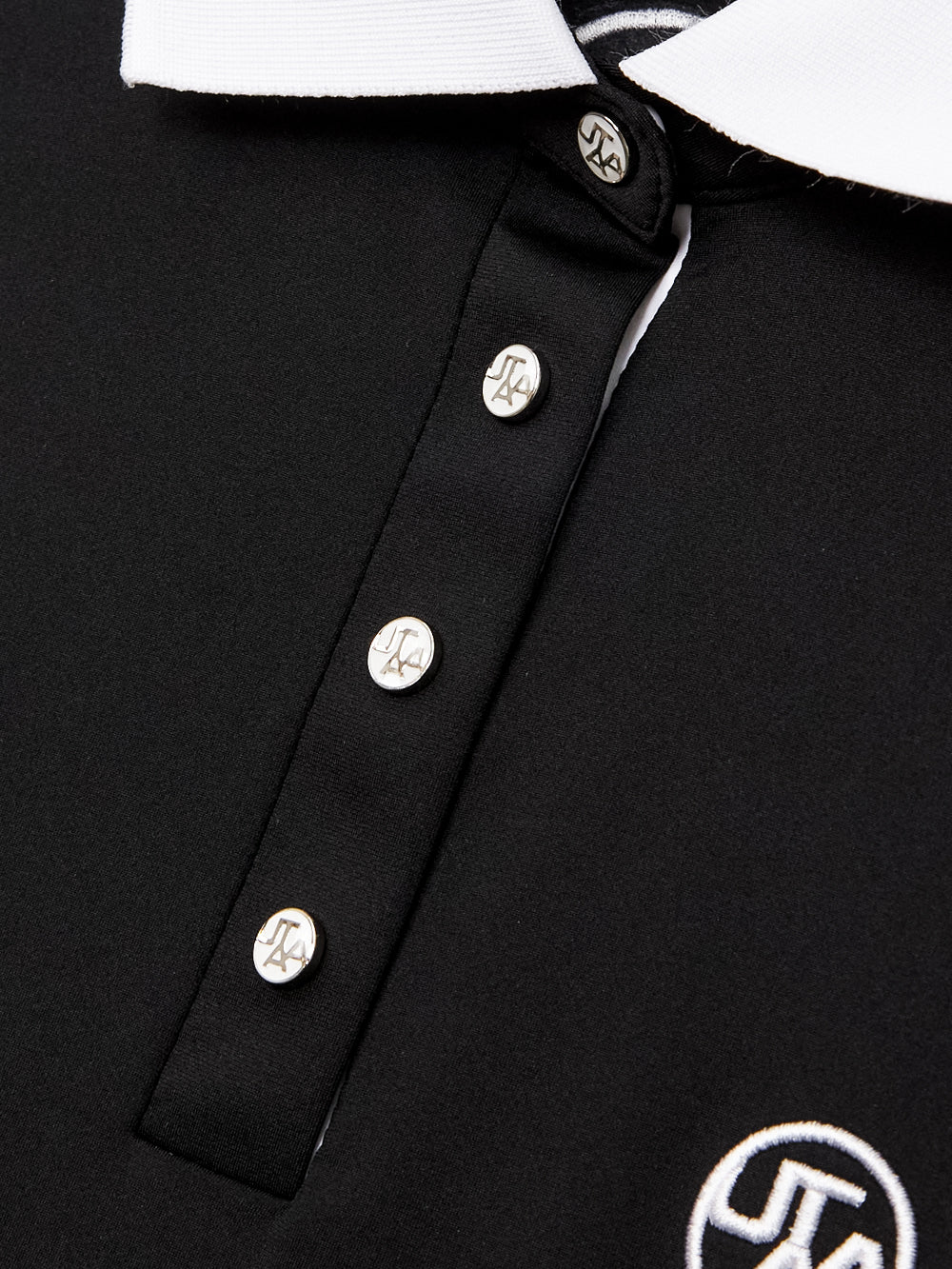 UTAA シルバースタンプカラーラインPKTシャツ ブラック : Men's