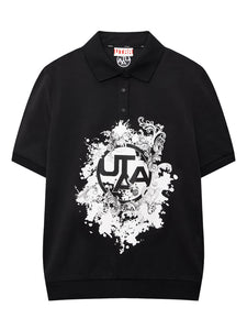 UTAA PanoramaモノGraphicPKTシャツ ブラック : Men's