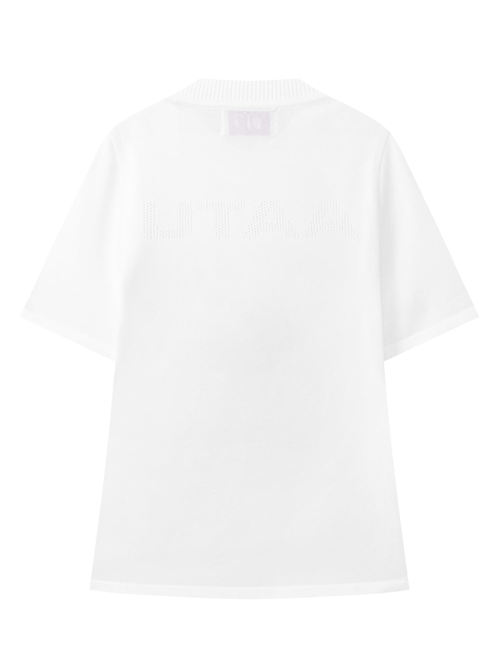 UTAA ロゴクラウンSheerタートルネックニット ホワイト : Women's