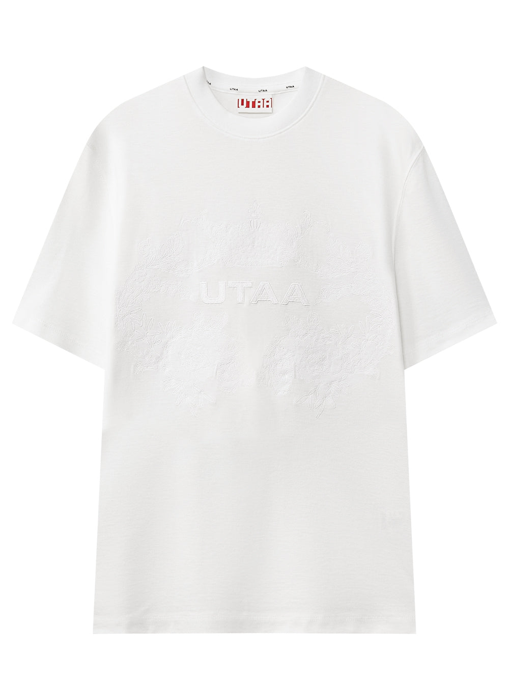 UTAA アウトラインLandscapeベーシックTシャツ ホワイト : Men's
