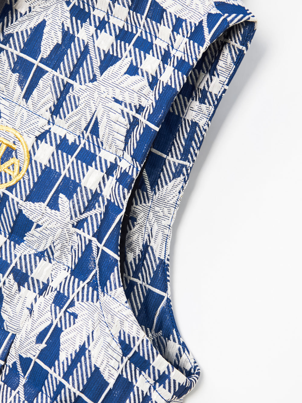 アトランティック リーフ ミックス チェック フード ダウン ベスト