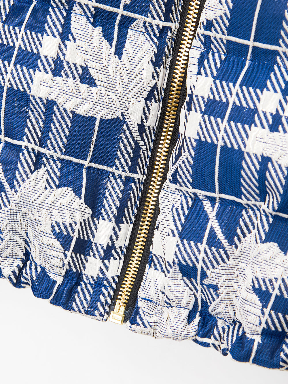 アトランティック リーフ ミックス チェック フード ダウン ベスト