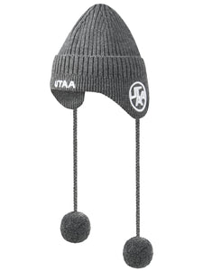 UTAA EmbelmEarflapニットビーニー メランジグレー : Women's