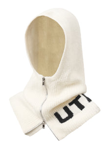 UTAA ボールドロゴWoolBlendedBalaclava ホワイト : Women's