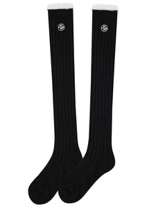 UTAA FeatherファーミックスKneeソックス ブラック : Women's