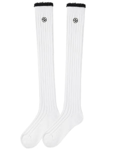 UTAA FeatherファーミックスKneeソックス ホワイト : Women's