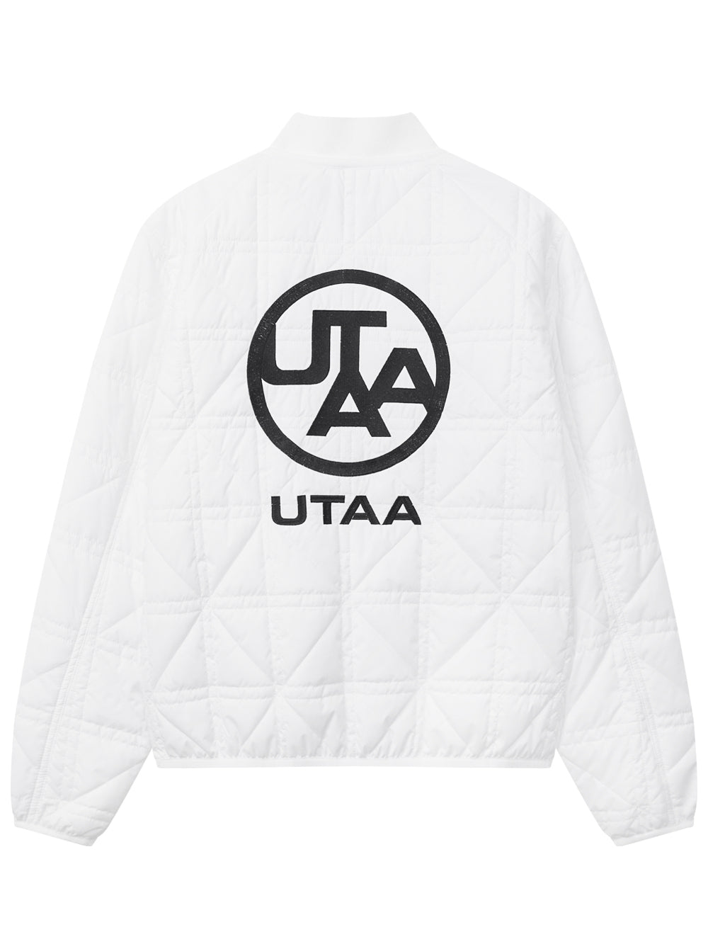 クロスキルティングエンブレムパディングジャンパー