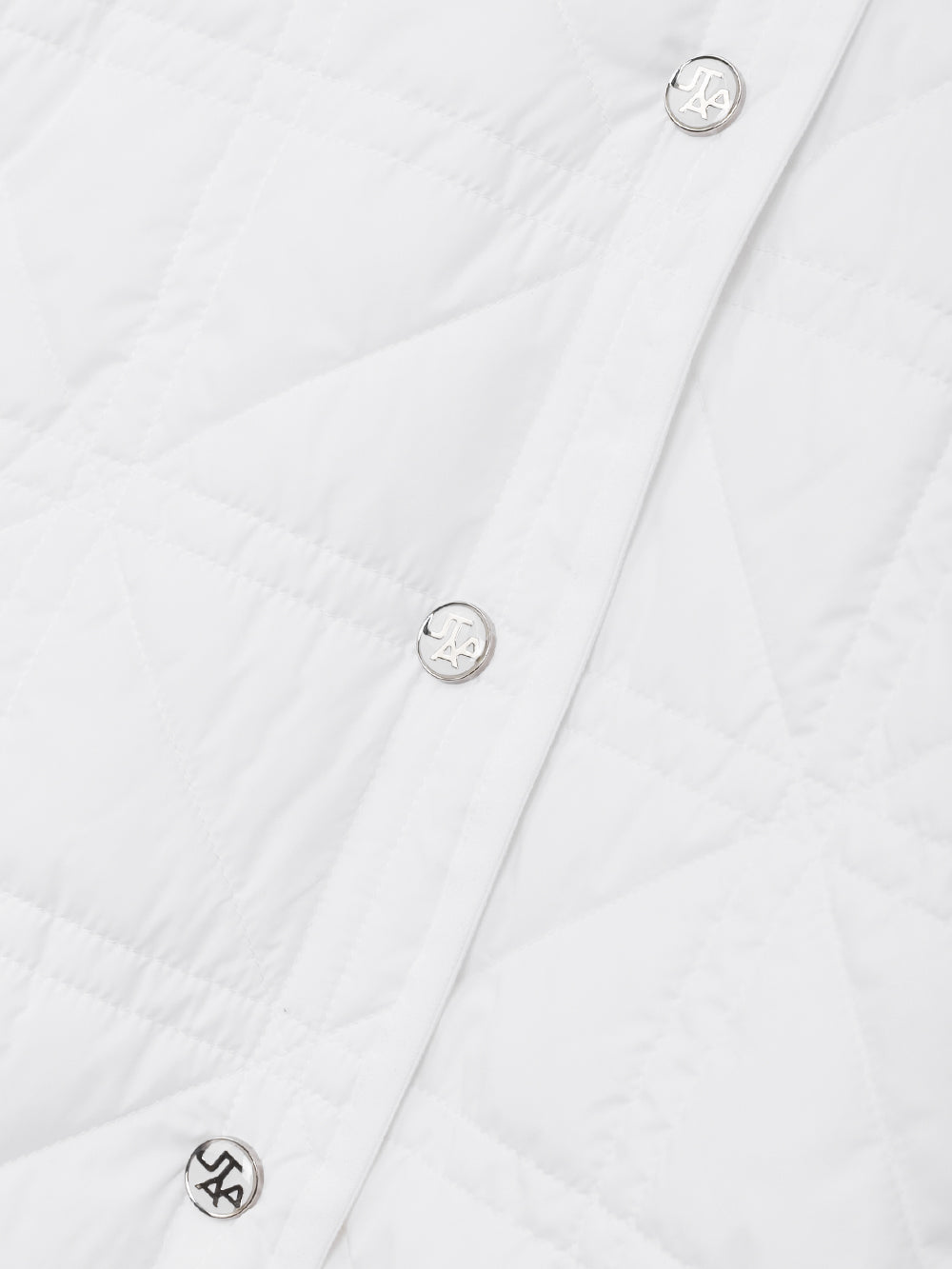 クロスキルティングエンブレムパディングジャンパー