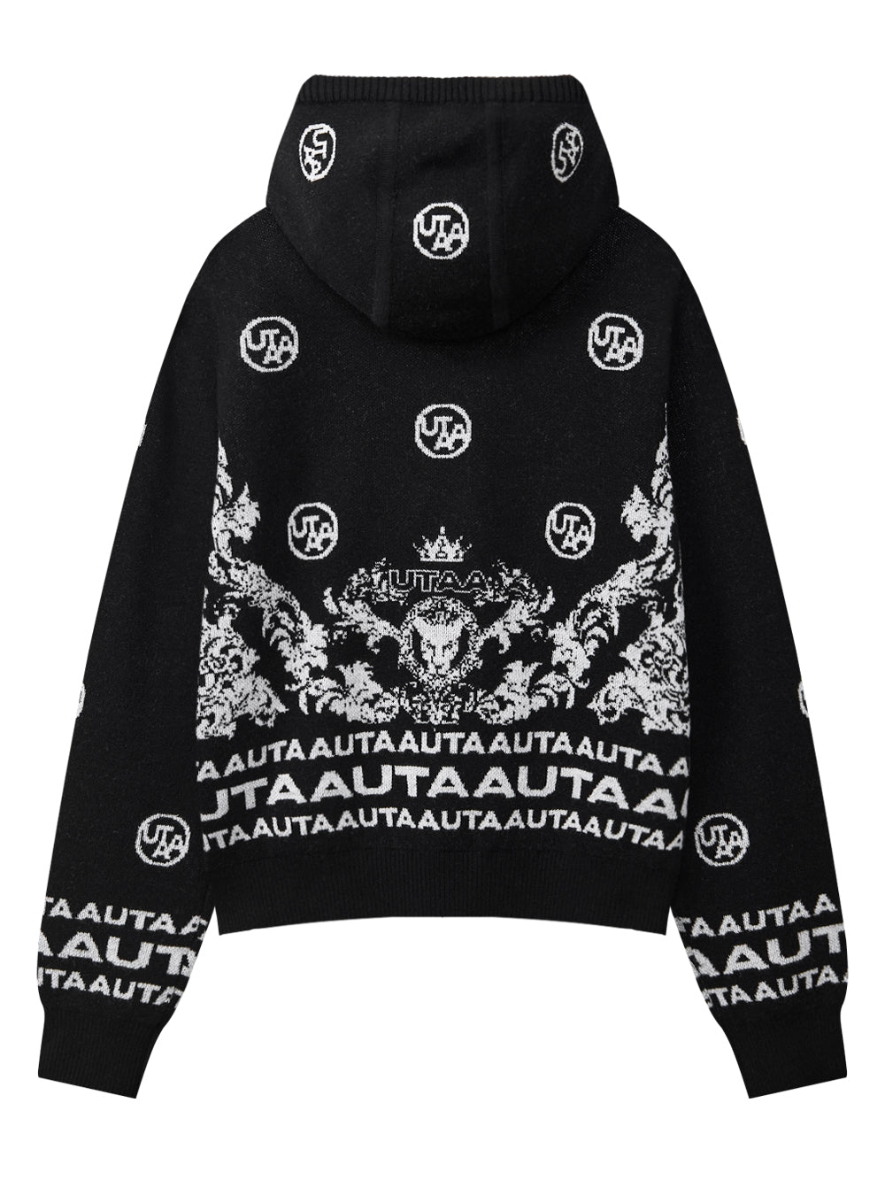 ダスク・ブラン・バロックニットフード