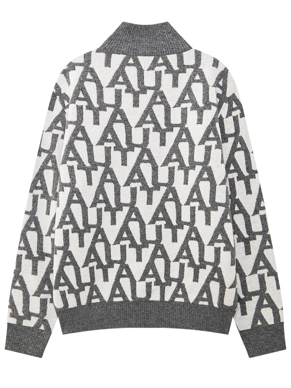 ハーフジップアップ ニット