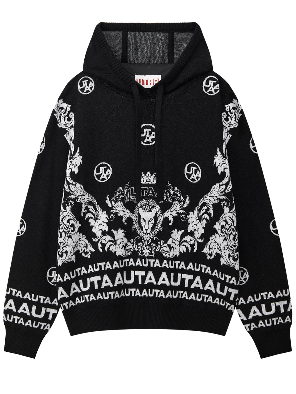 ダスク・ブラン・バロックニットフード