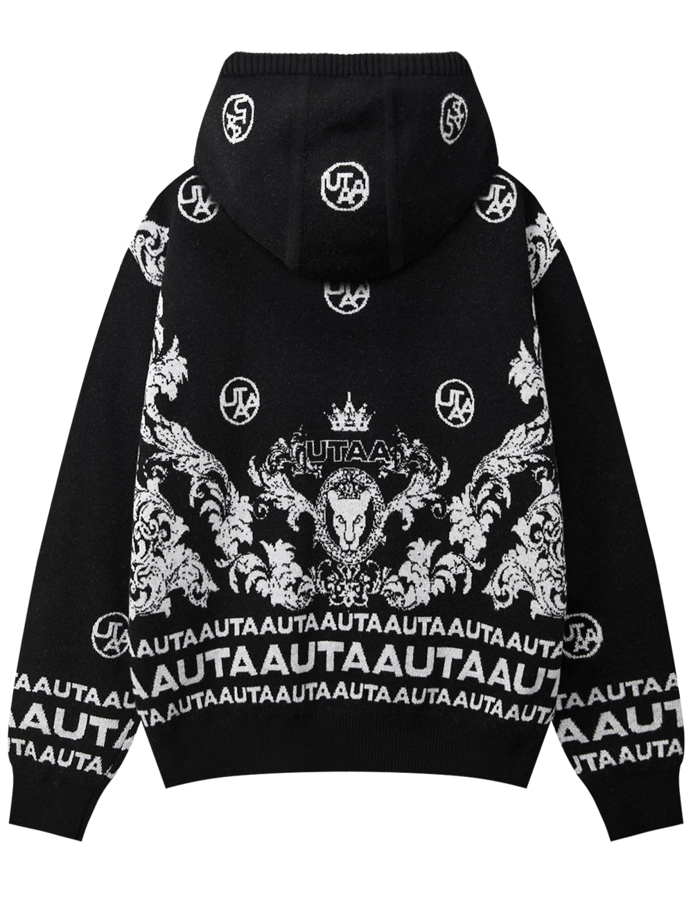 ダスク・ブラン・バロックニットフード