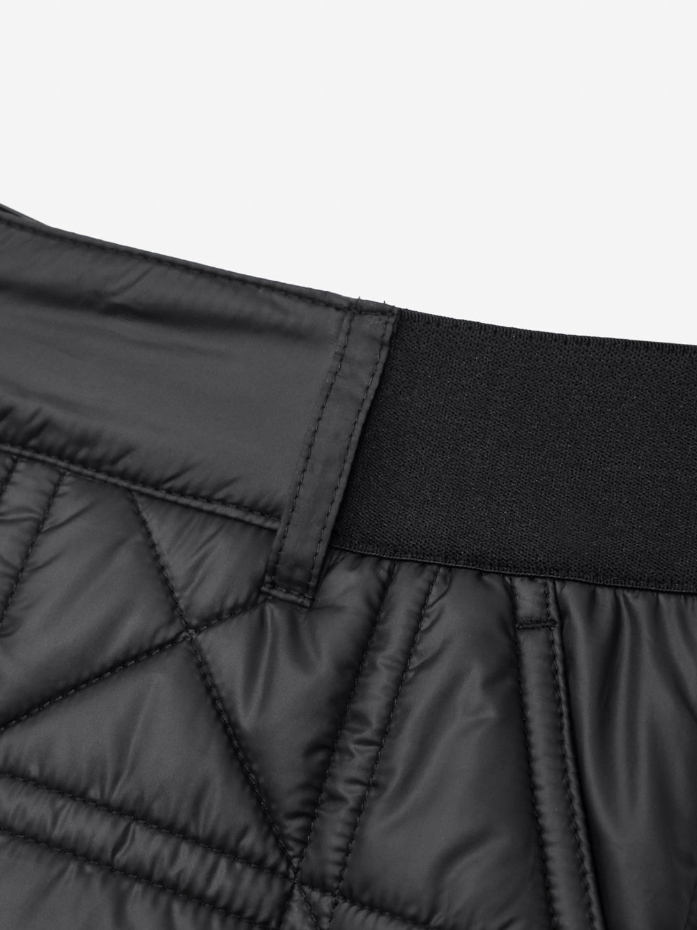 クロスキルティングシンボルパッド付きショートパンツ