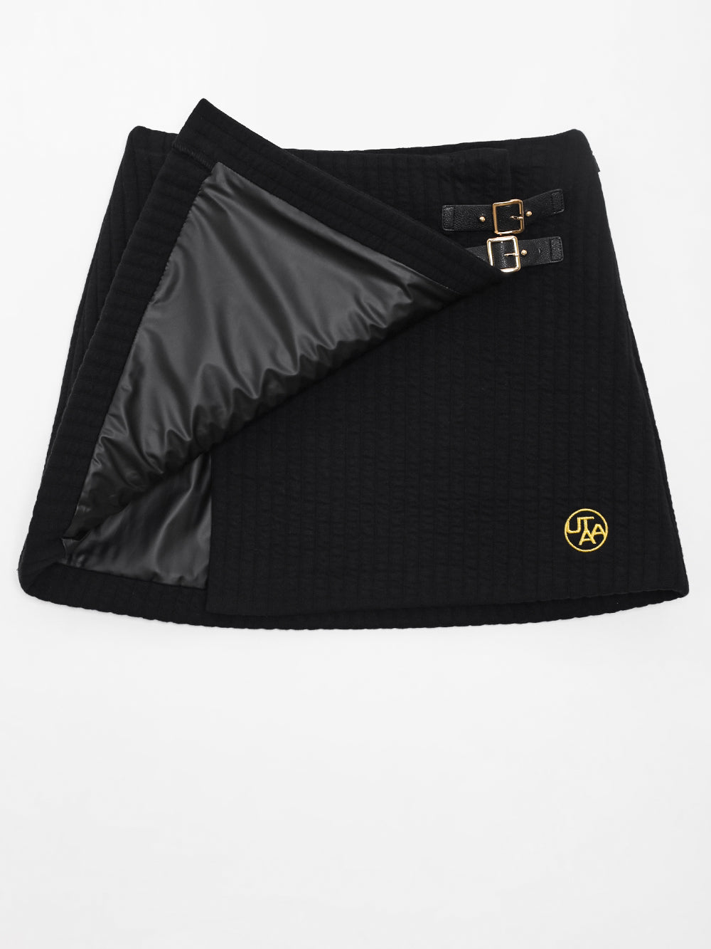 キルティングステッチ Hラインラップスカート