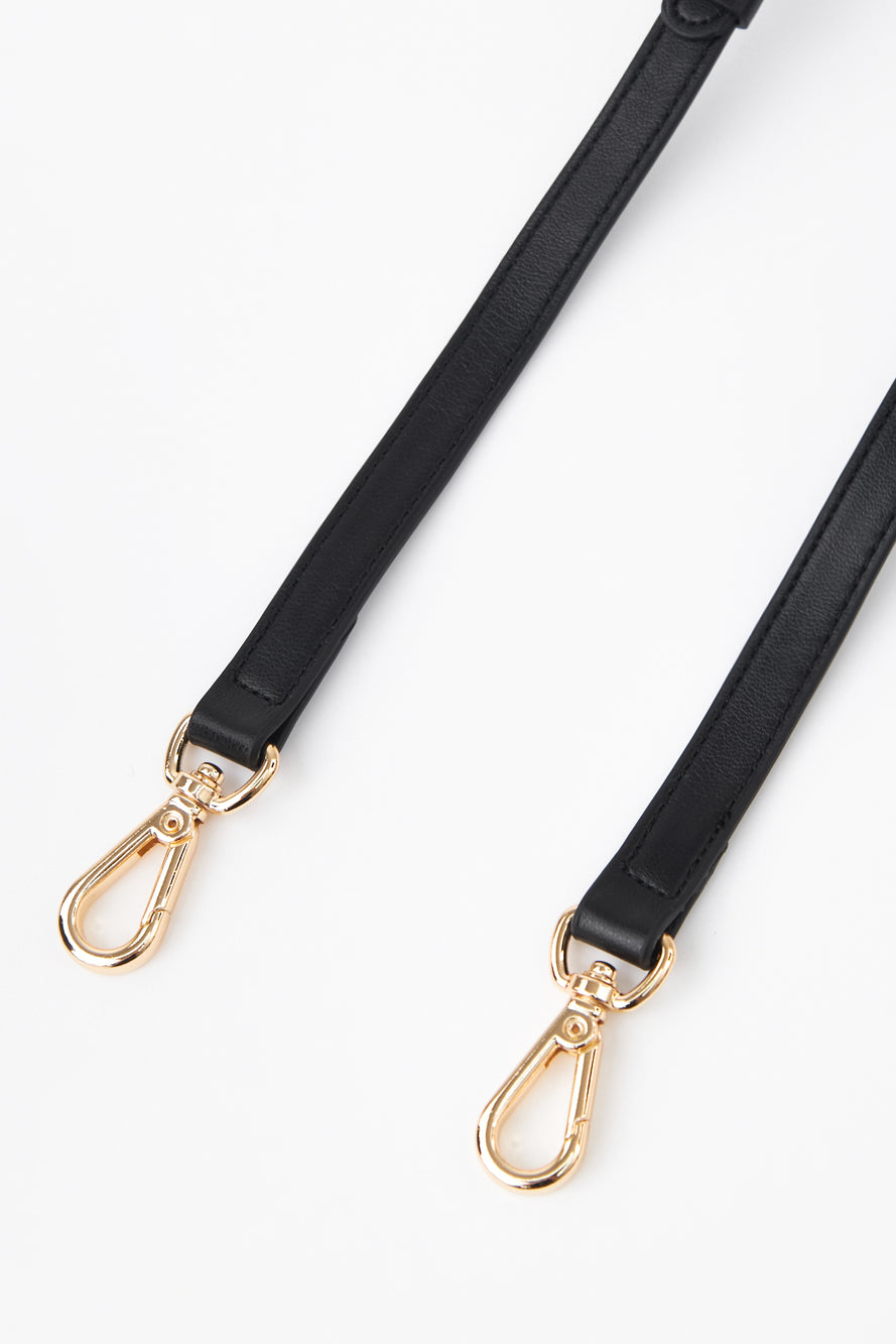 UTAA クレストゴールデンエンブレムバケットバッグ ブラック : Women's