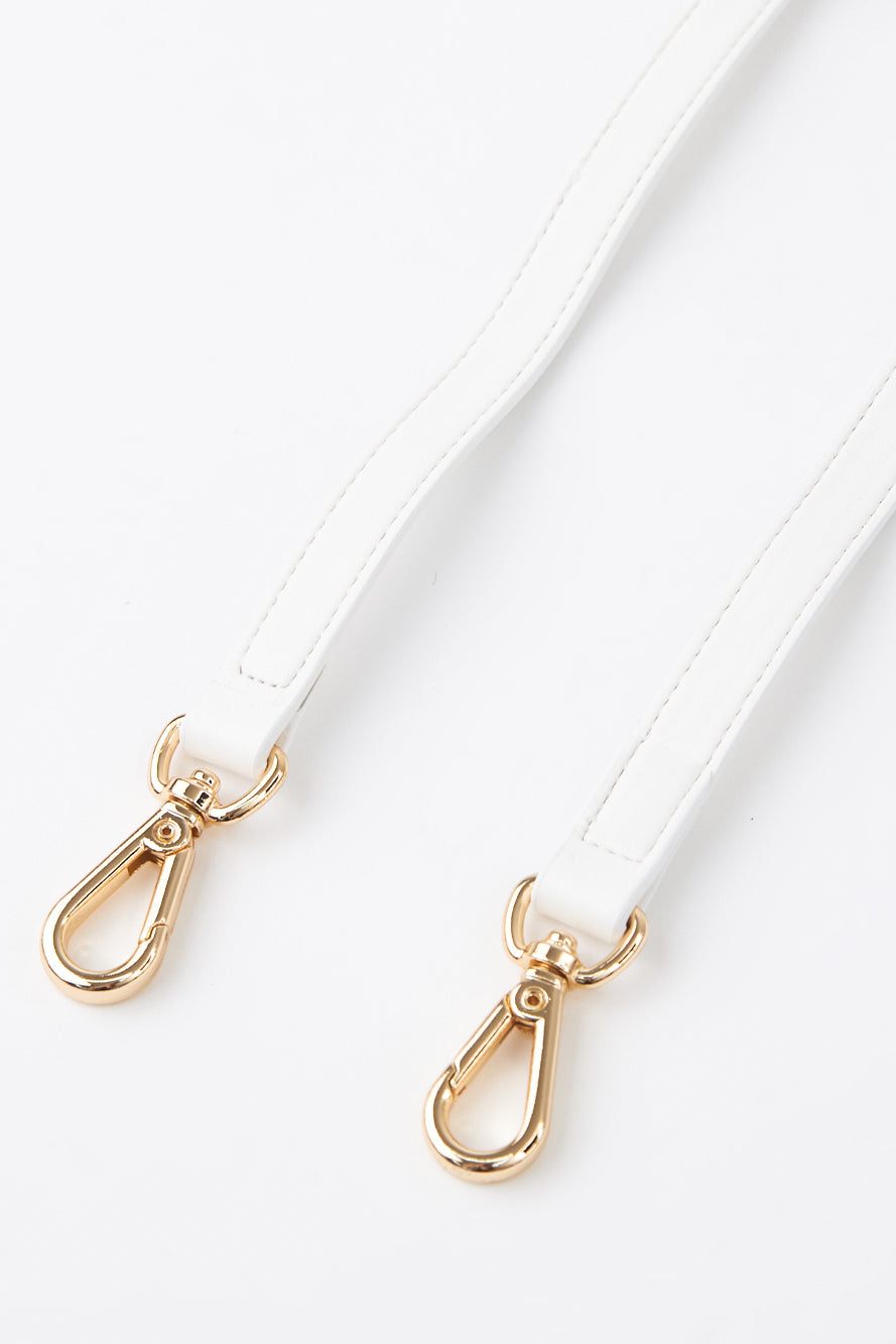 UTAA クレストゴールデンエンブレムバケットバッグ ホワイト : Women's