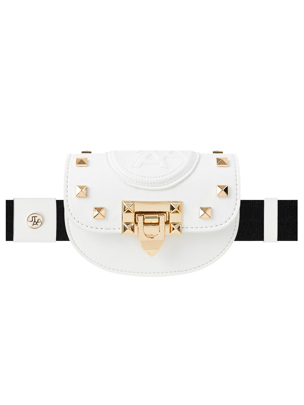 UTAA ゴールデンスタッドフラッシュベルトバッグ ホワイト : Women's