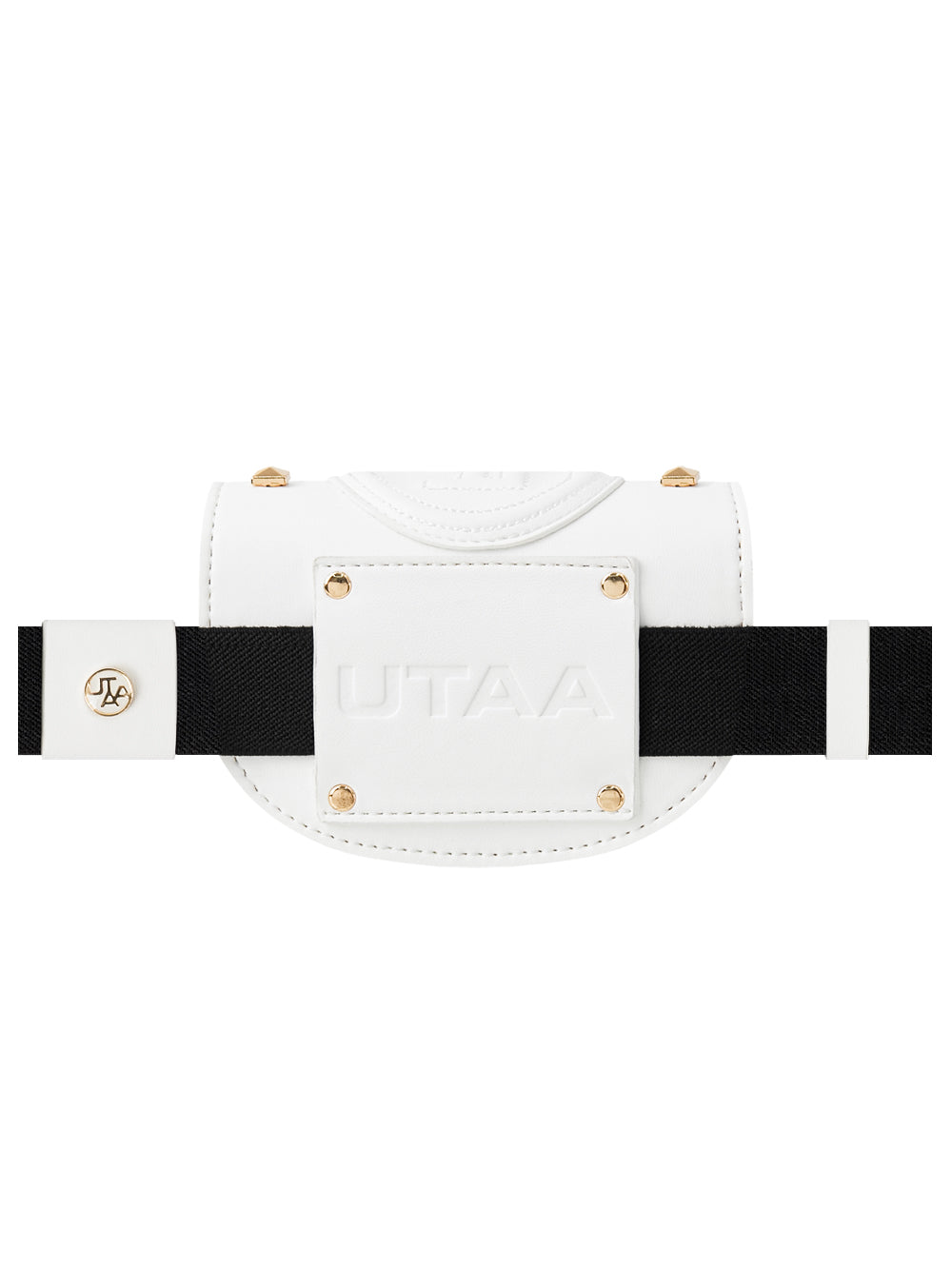 UTAA ゴールデンスタッドフラッシュベルトバッグ ホワイト : Women's