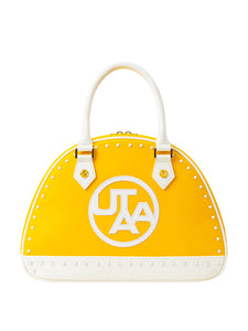 UTAA エンブレムCubicカラースタッドトートバッグ イエロー : Women's