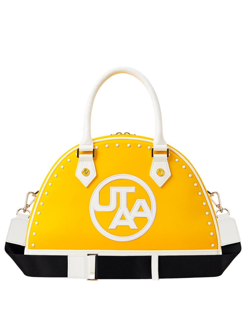 UTAA エンブレムCubicカラースタッドトートバッグ イエロー : Women's