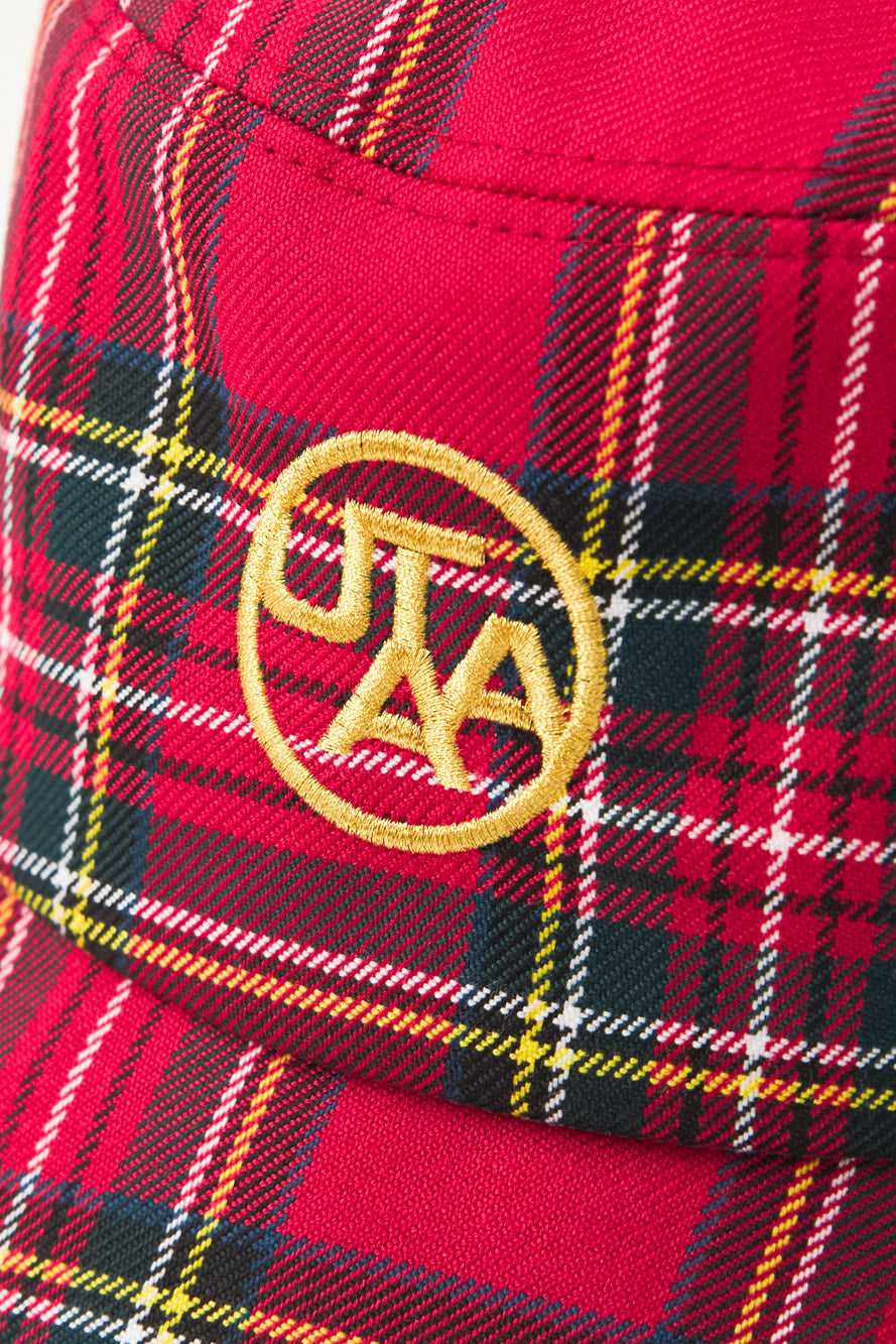 UTAA スコッチマルチタータンチェックバケットハット ピンク