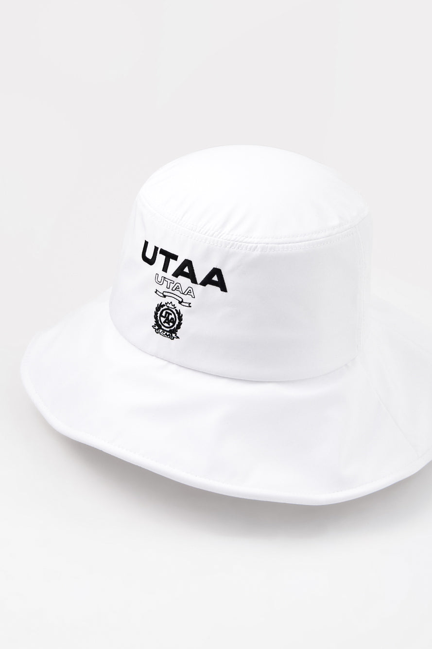 UTAA ローレルシンボルエンブレムバケットハット ホワイト