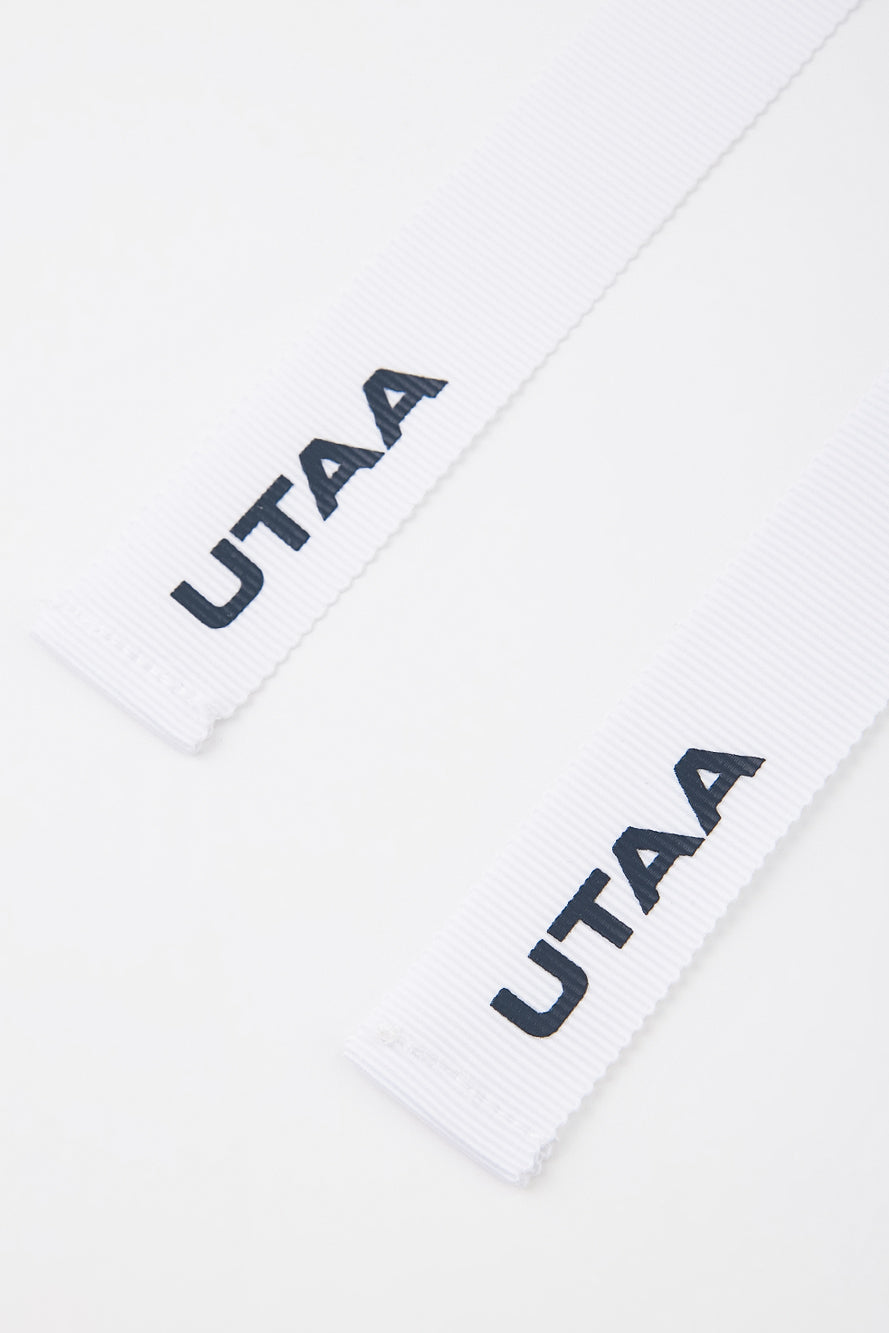 UTAA ブルームフローラルレースリボンサンバイザー ネイビー：レディース