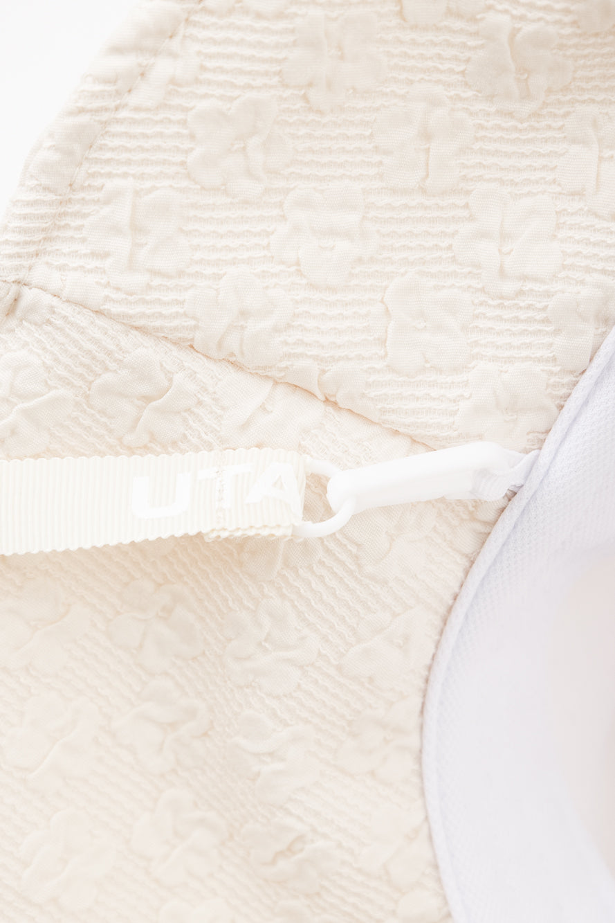 UTAA ブルームフローラルレースバケットハット ベージュ : Women's