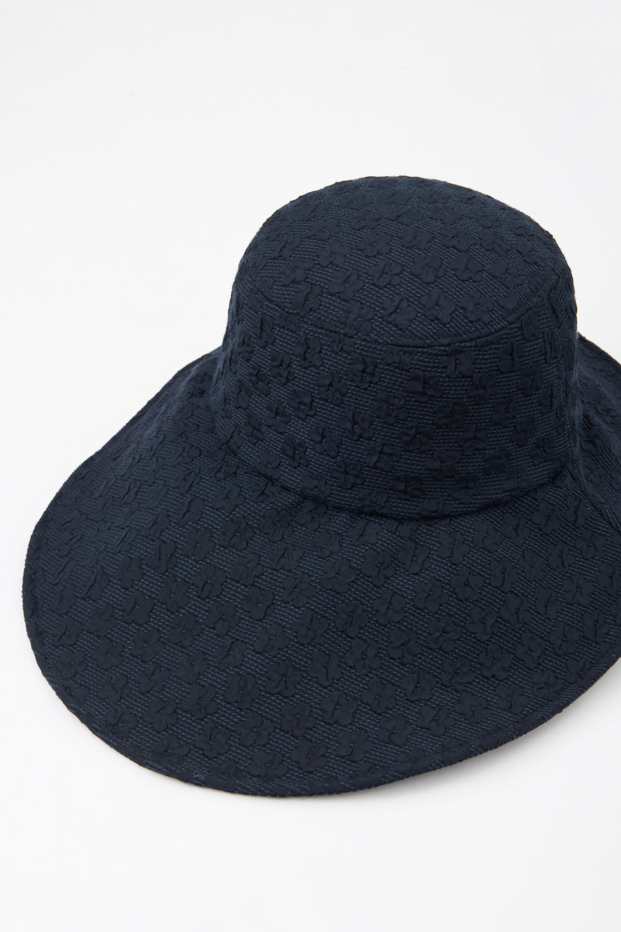 UTAA ブルームフローラルレースバケットハット ネイビー : Women's