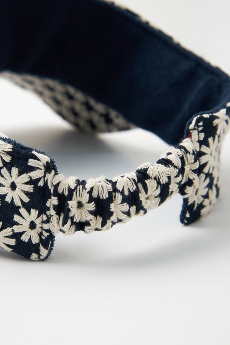 UTAA ベリスフローラルレースリボンサンバイザー ネイビー : Women's