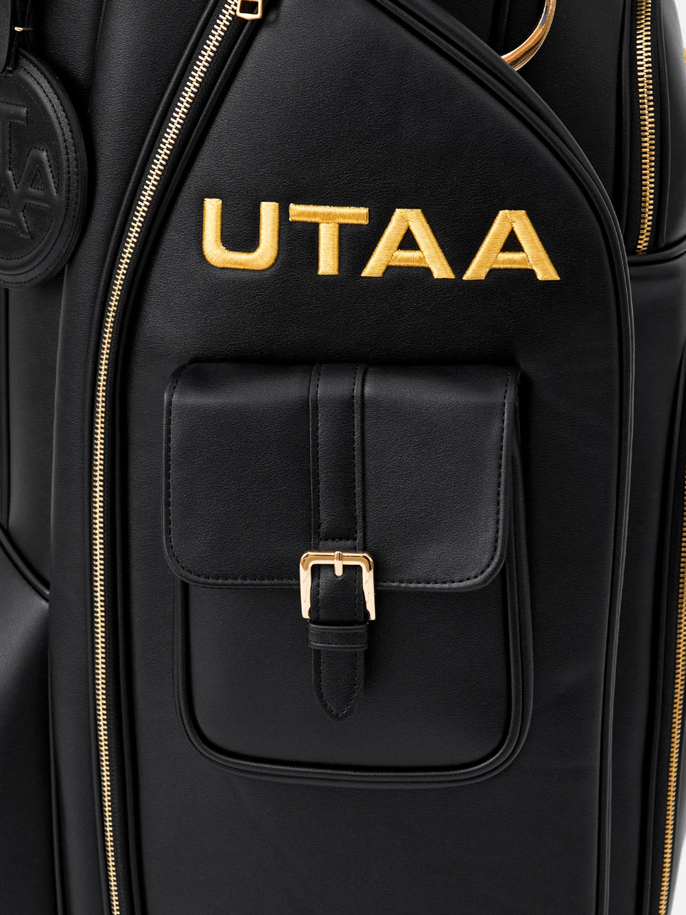 UTAA ゴールデンスタッドフラッシュキャディバッグ ブラック : Women's