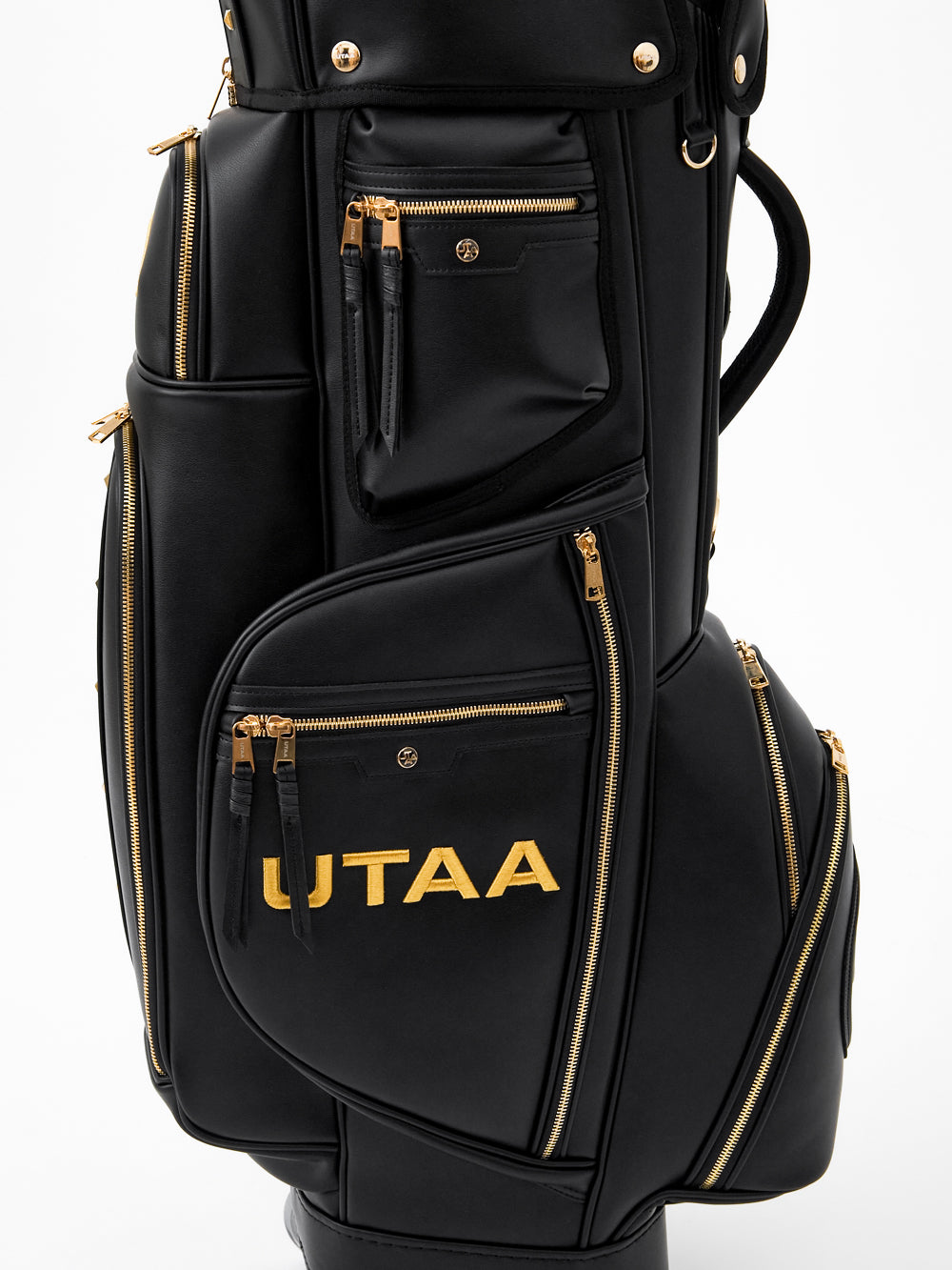UTAA ゴールデンスタッドフラッシュキャディバッグ ブラック : Women's