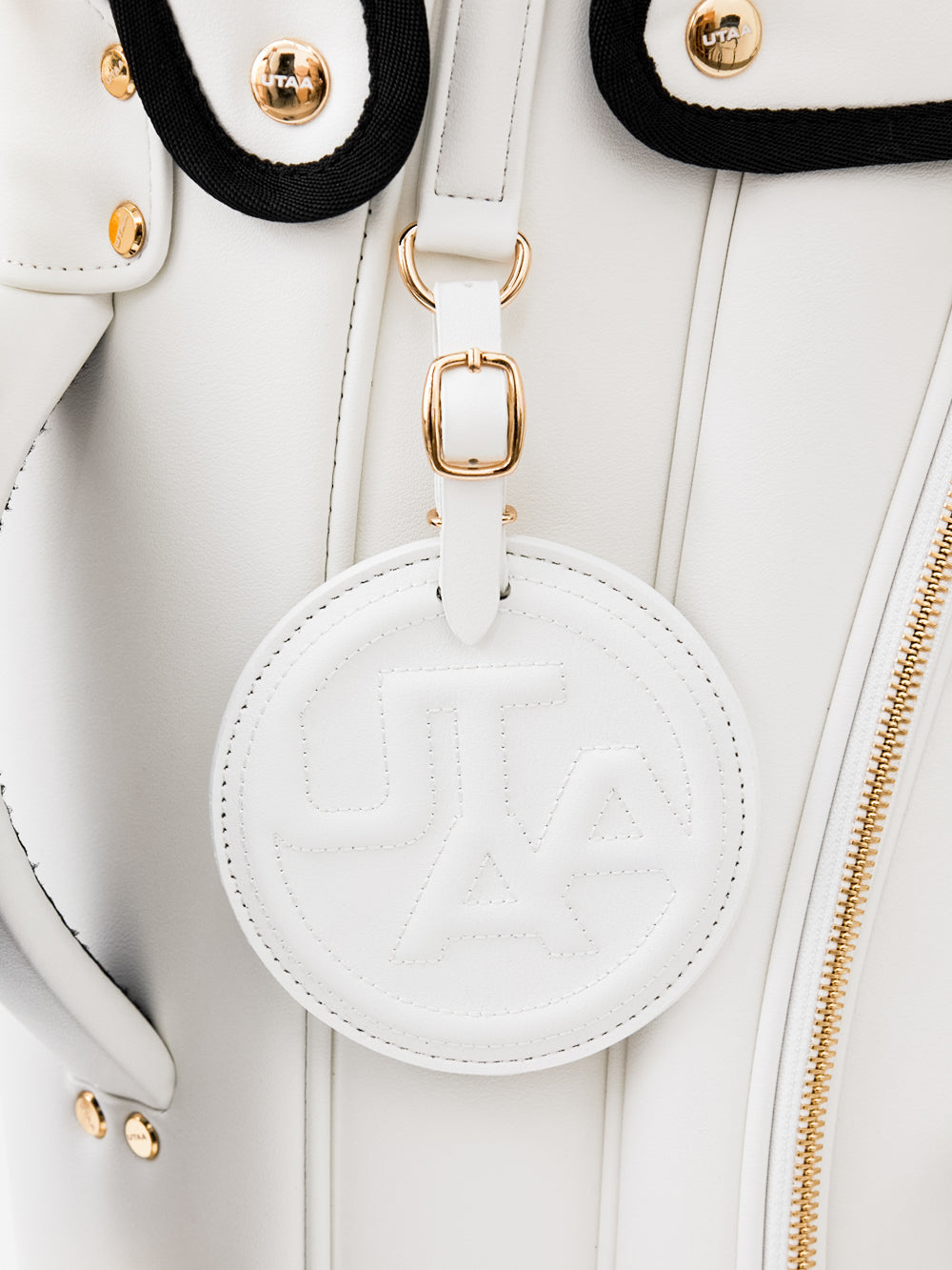 UTAA ゴールデンスタッドフラッシュキャディバッグ ホワイト : Women's