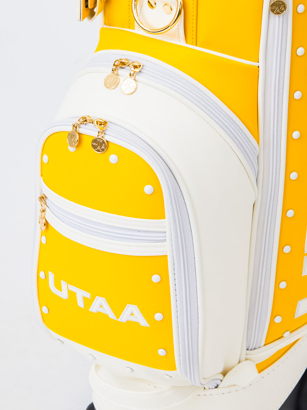 UTAA エンブレムCubicカラースタッドキャディバッグ イエロー : Women's